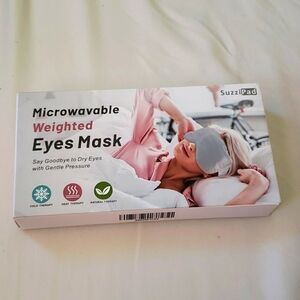 Microwavable Weighted Eyes Mask - Grey Silver Color Unisex
